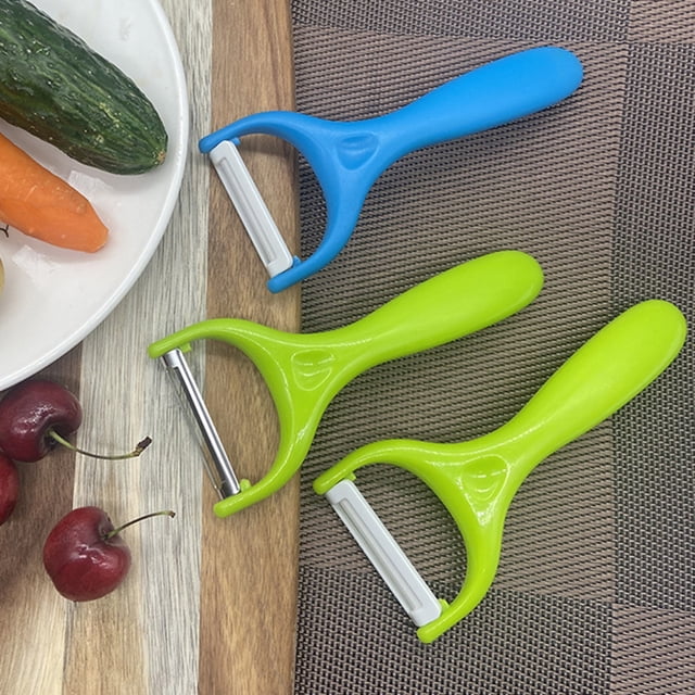 Pelador de frutas y verduras de cocina, pelador de cerámica para pelador de verduras y frutas, paquete de 3 Ormromra ZJWJ334