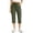 Green, variant on Tqcoqu Women's Drawstring Waist Capri Pants with Pockets,Straight Leg Elastic Summer Casual Pants,Beige Women's S-XXXL