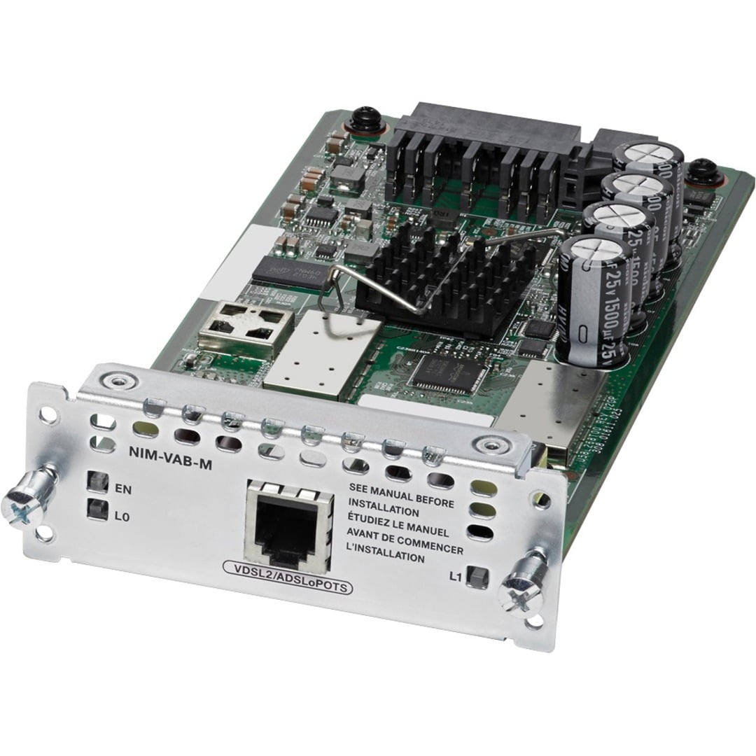 Cisco 1-port VDSL2/ADSL2+ NIM over POTS with Annex M Spare