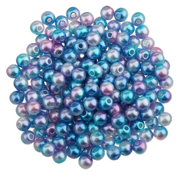 yuksok 300 Pièces 5mm Bijoux Résultats Perles Rondes Lâches pour Collier Bricolage Amband Couleur Foncée