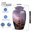 thumbnail image 2 of Eiffel Tower Funeral Cremation Urns For Human Ashes Adult Man And Woman, Purple Urn For Adult Male, 1 Large Decorative Urn For Female Mom, Small Keepsake Urns For Ashes Set Of 4, 10&3 Inch, 2 of 7