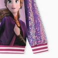 thumbnail image 5 of Disney Frozen Toddler Girls Bomber Jackets Anna Character Graphic Sequin Hooded Sweatshirts Sizes 2-6, 5 of 7