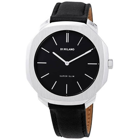 D1 Milano Super Slim Black Dial Men's Watch SSLJ01