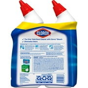 Clorox Toilet Bowl Cleaner w/Bleach, Rain Clean, 24 fl oz, 2 Pack