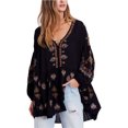 thumbnail image 1 of Blusa túnica Free People Arianna negro pequeño, 1 of 1