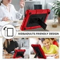 thumbnail image 6 of SOATUTO for Walmart Onn 7 Gen 3 2022 Model Tablet Case Shockproof Kids Friendly Rugged Hybrid Protective Case Built-in Hand Free Kickstand for Walmart Onn 7 7 inch Gen 3 Model 100071481 - Red+Black, 6 of 6