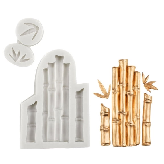 Bamboo/Panda Shaped Baking Mould Silicone Fondant Mold Cake Decorating Tool Chocolate Moulds Bakeware for Kitchen Baking