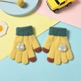thumbnail image 2 of Splozh Mittens for Kids Kids Winter Gloves for Boys Girls Children Full Fingers Stretchy Warm Mittens Yellow,0-3 Years, 2 of 8