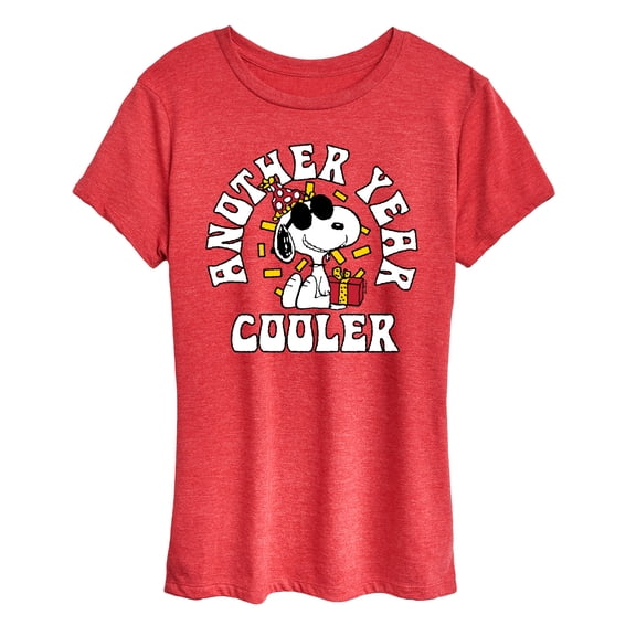 Peanuts - Another Year Cooler Snoopy - Women's Short Sleeve Graphic T-Shirt