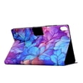 thumbnail image 5 of SaniMore Stand Case for iPad 10th Generation 10.9" 2022, PU Leather Anti-scratch/Anti-shock [Auto Wake/Sleep + Slot Holder + Anti-slip Strip + Flip Kickstand] Stylish Pattern, D-Petal, 5 of 8