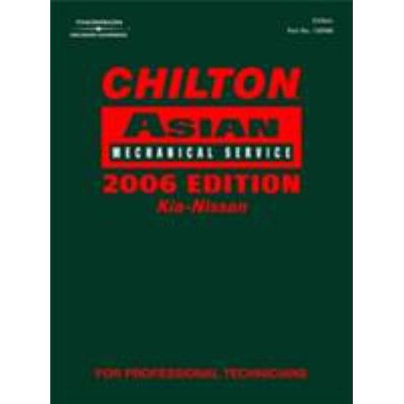 Chilton Asian Mechanical Service: Infiniti, Mazda, Mitsubishi, Nissan