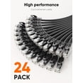 thumbnail image 4 of Cat 6 Ethernet Cable 1ft (24 Pack), Ethernet Patch Cable 10G, Patch Cables Cat6 for Patch Panel to Switch, Personal Computer, 4 of 6