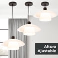 thumbnail image 3 of Lámpara colgante LámparaYa estilo moderno acabado negro mate 1 luz E27 40 W, 3 of 5