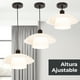 thumbnail image 3 of Lámpara colgante LámparaYa estilo moderno acabado negro mate 1 luz E27 40 W, 3 of 5