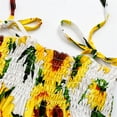 thumbnail image 6 of Utlike Girls Dresses Toddler Kids Floral Bohemian Sunflowers Sleeveless Beach Straps Princess Dress Girls Easy Care Play Sundress Size 5 Years-6 Years, 6 of 9
