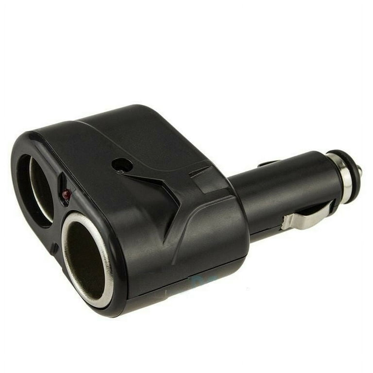 2 way cigarette lighter adapter Simyoung 2 Way Car Cigarette Lighter Dual Splitter Socket DC 12V Power Charger Adapter