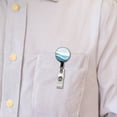 thumbnail image 5 of Ocean Waves Sketch Retractable Reel ID Badge Key Card Name Tag Holder with Clip, 5 of 7