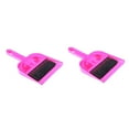 thumbnail image 4 of FRCOLOR 2pcs Practical Plastic Mini Broom and Dustpan Set for Desktop Pets Nest Cage Cleaning (Rosy), 4 of 8