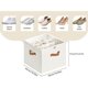 thumbnail image 2 of Organizador de zapatos plegable, organizador de zapatos de tela con asas reforzadas, caja de almacenamiento que ahorra espacio, 2 of 6
