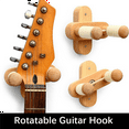 thumbnail image 5 of 2X Guitar Hanger Wall Mount,Adjustable Guitar Hook Holder Guitar Wall Stand for Acoustic Electric Ukulele Guitars, 5 of 7