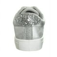 thumbnail image 5 of Kensie Girl Casual Sneakers. (Little Kids Big Kids), White Silver, 4, 5 of 8