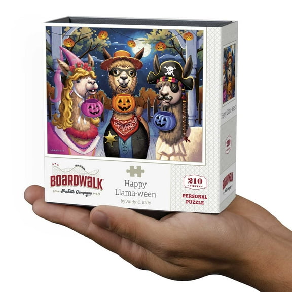 Happy Llama-ween by Boardwalk - Personal Puzzle - 9x11 210 pc