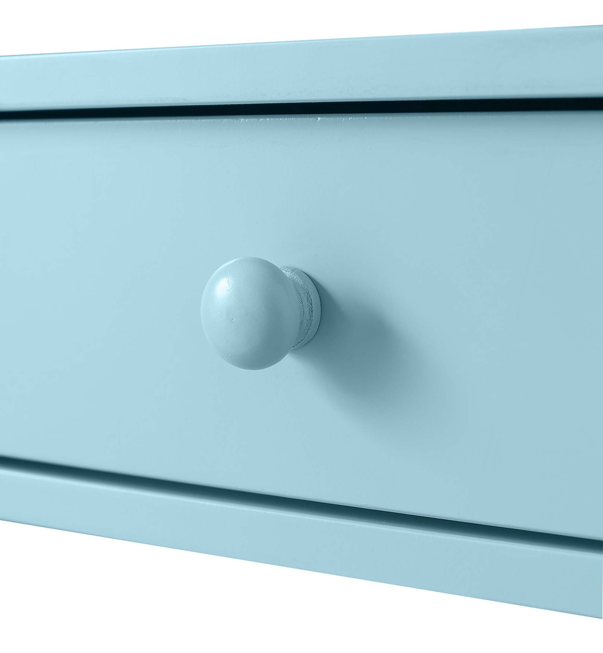 Convenience Concepts Oxford 5 Tier Bookcase with Drawer, Sea Foam Blue
