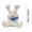 C, variant on Hometravel Waving Stuffed Bunny Toy, Singing Plush Easter Rabbit with Floppy Ears, Interactive Soft Animal Doll for Spring, Home Decor