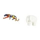 thumbnail image 5 of Estatua De Elefante, Escultura De Animal, Figura Decorativa De Cerámica, Adorno Para Estantería, Interior, Hogar, Colección De Figuras Con Almohadillas Antideslizantes Para Mesa, Navidad, 5 of 8