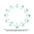 thumbnail image 2 of Sea Turtle String Lights, 6.6 Ft 20 LED Warm White Lights with Aqua Blue Turtle Covers, Indoor Christmas Decorations for Bedroom, Party, Patio and Garden Decor, 2 of 7