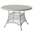 thumbnail image 1 of Pemberly Row Table à Manger Ronde Traditionnelle en Osier/rotin, Blanc, 1 of 5