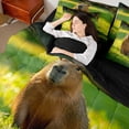 thumbnail image 3 of Erosebridal Brown Capybara Bedding Comforter Set 7 Pieces For Boys Girls,Kawaii Animal Full Bedding Set For Teens,Black Reversible, 3 of 6