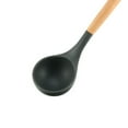 thumbnail image 4 of Uxcell Deep Kitchen Utensil Cooking Utensils Wood Handle Gadgets for Nonstick Cookware Silicone, 4 of 5