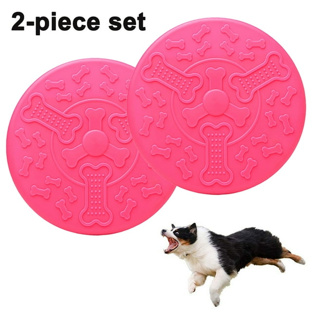 Jouet pour Chien Frisbee Durable Disque Volant Presque Indestructible, 100 % Sécuritaire et Résistant,