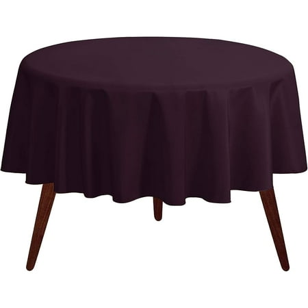 

Round Tablecloth - 70 Inch Beige Round Table Cloth for 24 to 48 Inch Round Tables - Heavy Duty Washable Fabric - for Buffet Table Holiday Party Dinner Wedding & Baby Shower