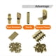 thumbnail image 3 of 100 Clavijas para Estantes,4 Estilos,Clavijas para Estantes,Clavijas para Estantes de Gabinetes de Cocina,Clavijas para Soportes de Estantes, Clavijas para EstanteríAs de Bronce, 3 of 5