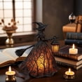 thumbnail image 4 of Halloween Witch Lamp, Spooky Gothic Witch Lamp Night Light with Warm Light, Spooky Decorative Standing Night Light, Unique Halloween Party Lighting Decorations Indoor (6.88IN), 4 of 10