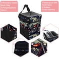 thumbnail image 2 of Motorcycle Foldable Car Trash Can with Lid, Leak-Proof Hanging Storage Bag - Car Trash Bin, Mini Trash Can, 2 of 6