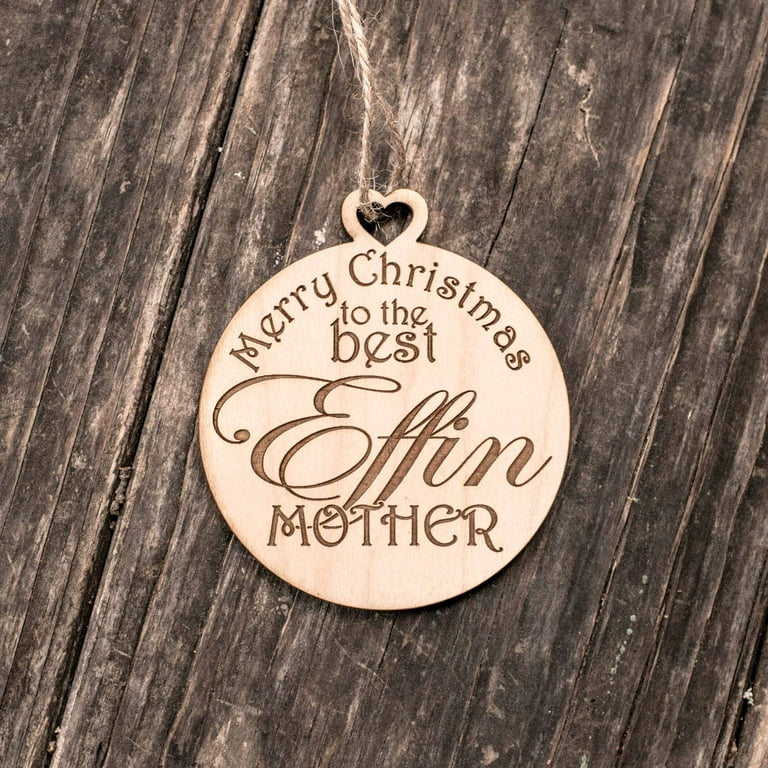 Ornament - Best Friends Forever - Raw Wood 3x3in Ornament - Best Friends Forever - Raw Wood 3x3in