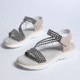 thumbnail image 5 of Lightweight Breathable Platform Sandals with Elastic Straps for Women Casual Fashion Thick Sole Outdoor Comfort, 5 of 9