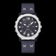 thumbnail image 3 of Reloj de pulsera de cuarzo informal de negocios con esfera redonda de PU para hombre de moda (azul), 3 of 3