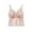Pink, variant on Womens Lace Spaghetti Strap Crop Tank Top Summer Crop Camisole Undershirt with Removable Bust Pads