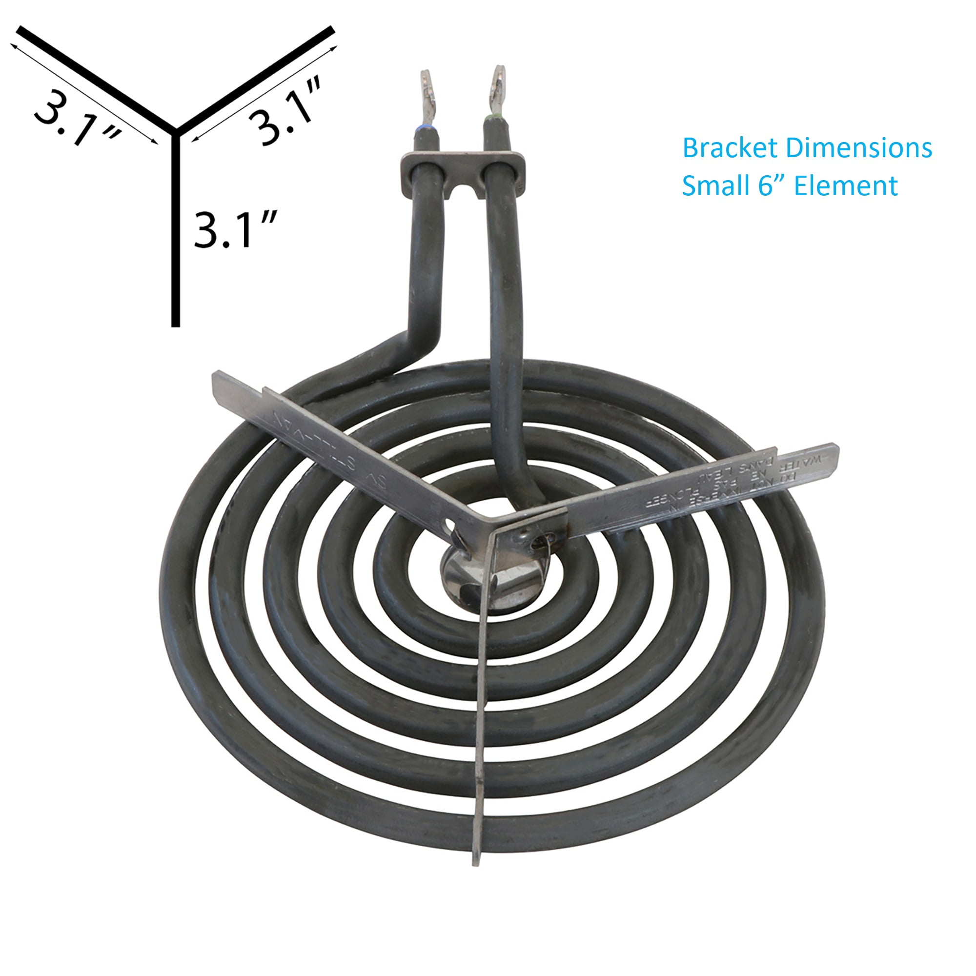 KITCHEN BASICS 101 WB30M1 WB30M2 Replacement Range Stove Top Surface Element Burner Kit for GE and Hotpoint, 4 Pack Includes 2 WB30M1 (6") and 2 WB30M2 (8"), 2912, 340523, 243867, WB30M0001