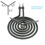 KITCHEN BASICS 101 WB30M1 WB30M2 Replacement Range Stove Top Surface Element Burner Kit for GE and Hotpoint, 4 Pack Includes 2 WB30M1 (6) and 2 WB30M2 (8), 2912, 340523, 243867, WB30M0001
