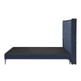 thumbnail image 3 of Base Cama Slim Matrimonial + Cabecera Wing Trinity Azul Marino, 3 of 8
