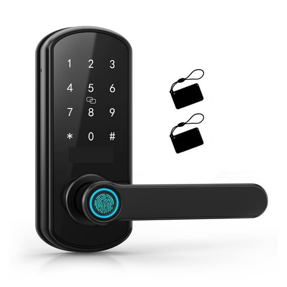 Serrure Intelligente à Empreinte Digitale pour Porte, Mot de Passe Biométrique Électrique Numérique, Serrure Sans Clé pour Entrée, Sécurité pour Maison, Plus Sécurisée