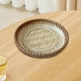 thumbnail image 6 of TISHITA Bamboo Serving Tray Pastry Plate Food Tray Tea Tray Woven Fruit Basket Rattan Basket Vanity Platter for Restaurant Party Home 19cmx3cm, 6 of 8
