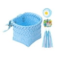 thumbnail image 3 of Juego de accesorios de decoración para bicicletas infantiles, timbre portátil y pegatinas. Azul, 3 of 8