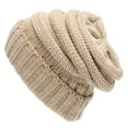thumbnail image 2 of Taluosi Unisex Winter Thick Warm Soft Stretchy Woolen Yarn Knitted Beanie Hat Headwear, 2 of 8
