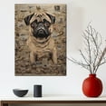 thumbnail image 3 of Pug Dog Bathroom Decor - Funny Bathroom Decor Wall Art, Dog Bathroom Wall Art and Animal Canvas, Dog Bathroom Canvas, 3 of 4
